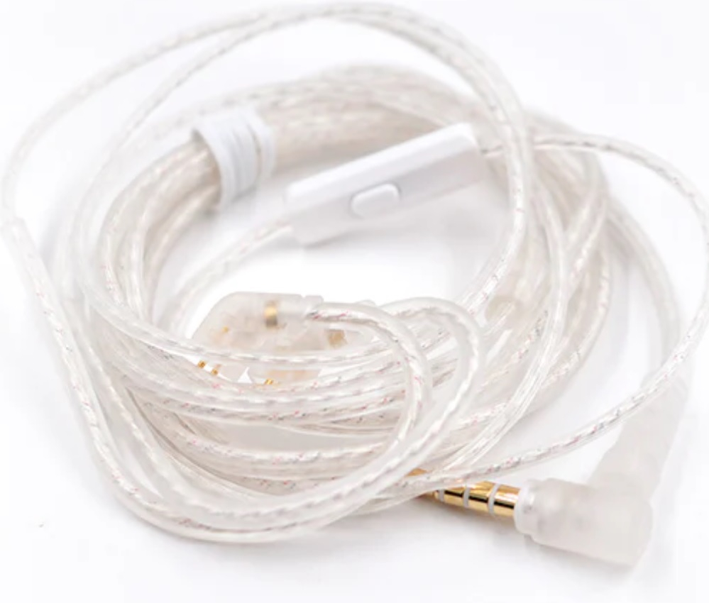 Кабель (адаптер) для навушників KZ Standard SILVER Cable MIC