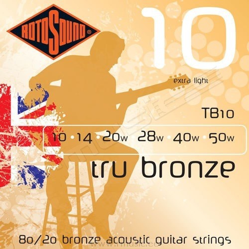 Струни для акустичної гітари ROTOSOUND TB10