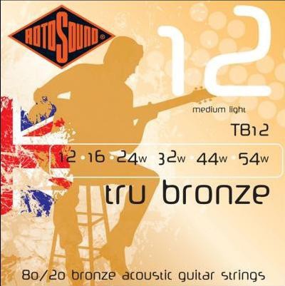 Струны для акустической гитары ROTOSOUND TB12