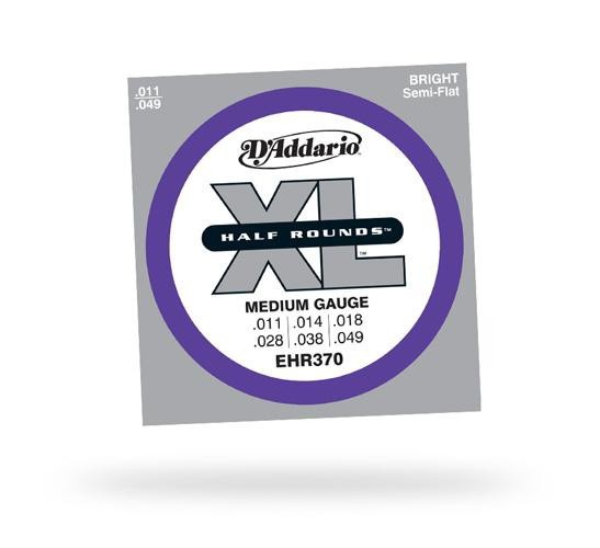 Струна для електрогітари D&#039;ADDARIO EHR370 XL Half Rounds Medium