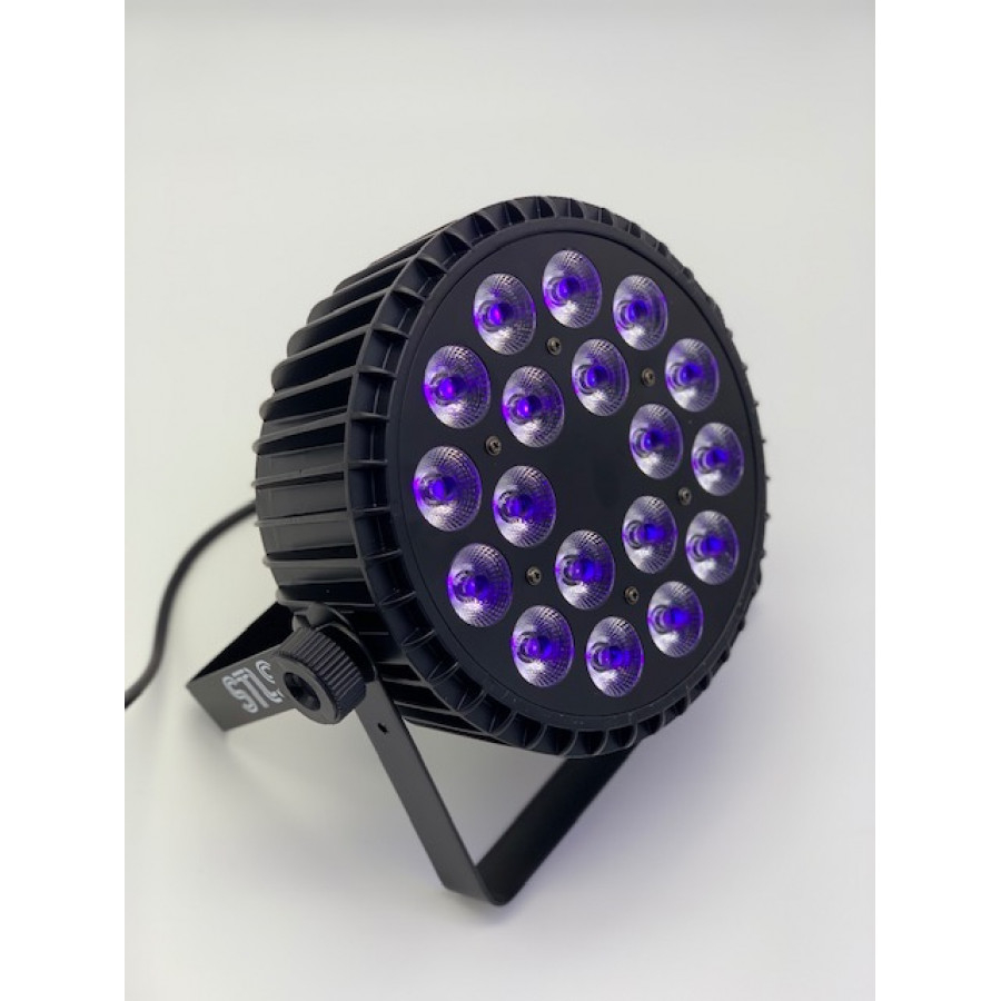 Заливочный свет + ультрафиолет Par S-1818 SLIM RGBWA+UV
