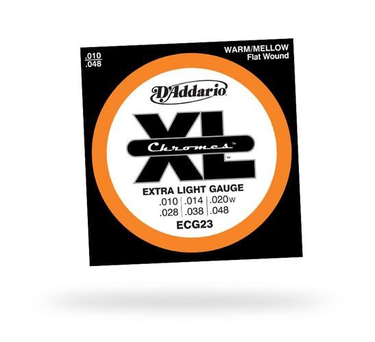 Струны для электрогитары D'ADDARIO ECG23 XL Chromes Extra Light