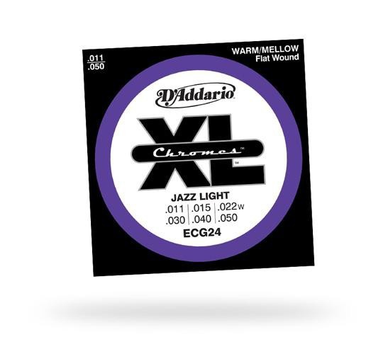 Струна для електрогітари D&#039;ADDARIO ECG24 XL Chromes Jazz Light