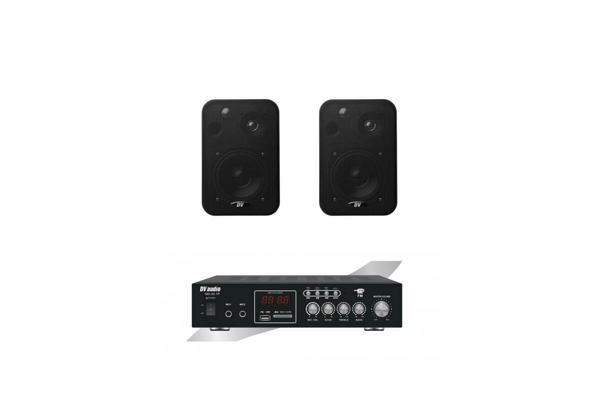 Акустическая система Комплект звуку DV audio MA302CON1B для приміщення до 40м.кв.