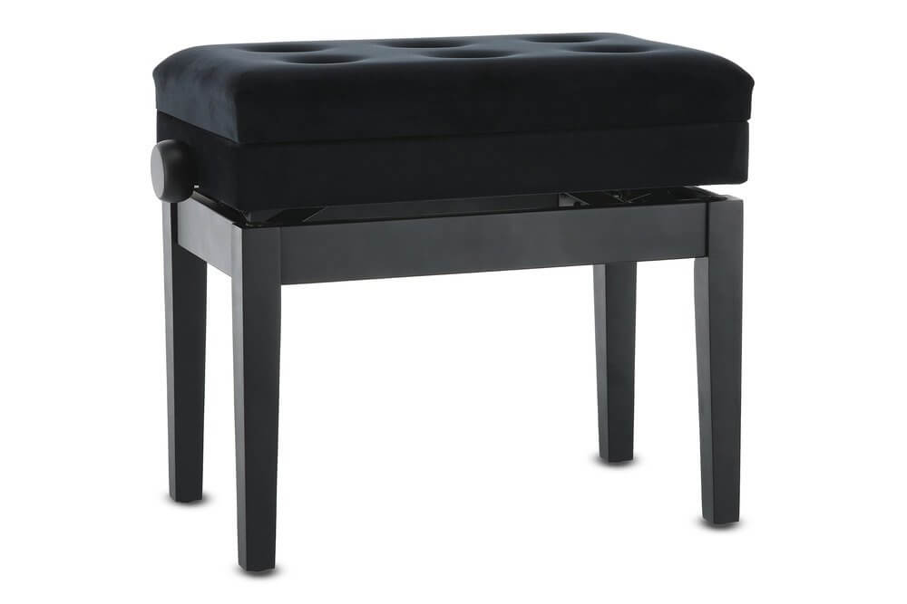 130500 Банкетка для піаніно GEWA Deluxe Compartment Black matt