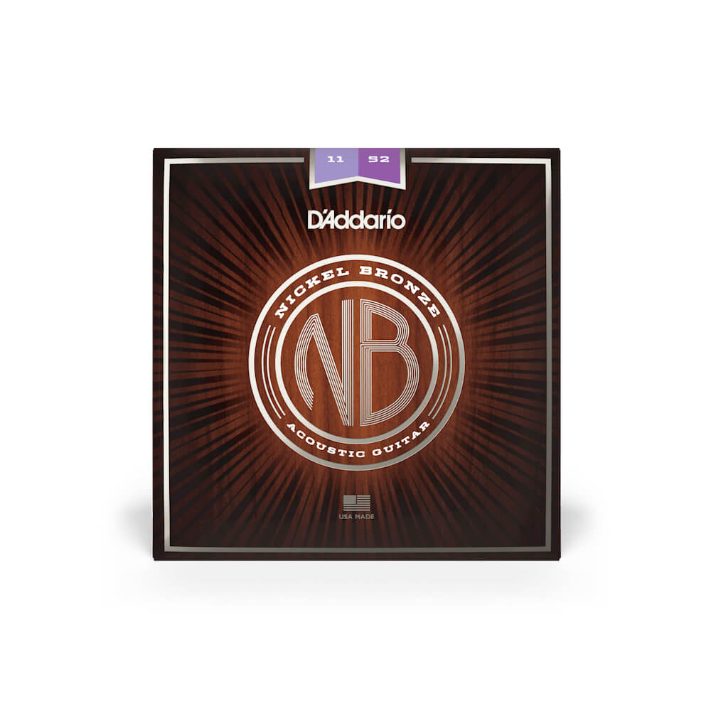Струны для акустической гитары D'ADDARIO NB1152 NICKEL BRONZE CUSTOM LIGHT (11-52)