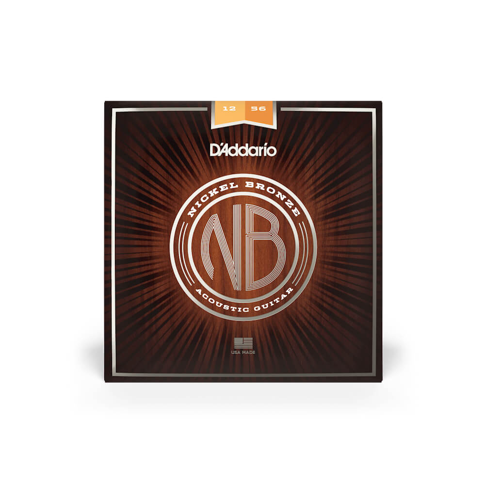 Струны для акустической гитары D'ADDARIO NB1256 NICKEL BRONZE LIGHT TOP / MEDIUM BOTTOM (12-56)