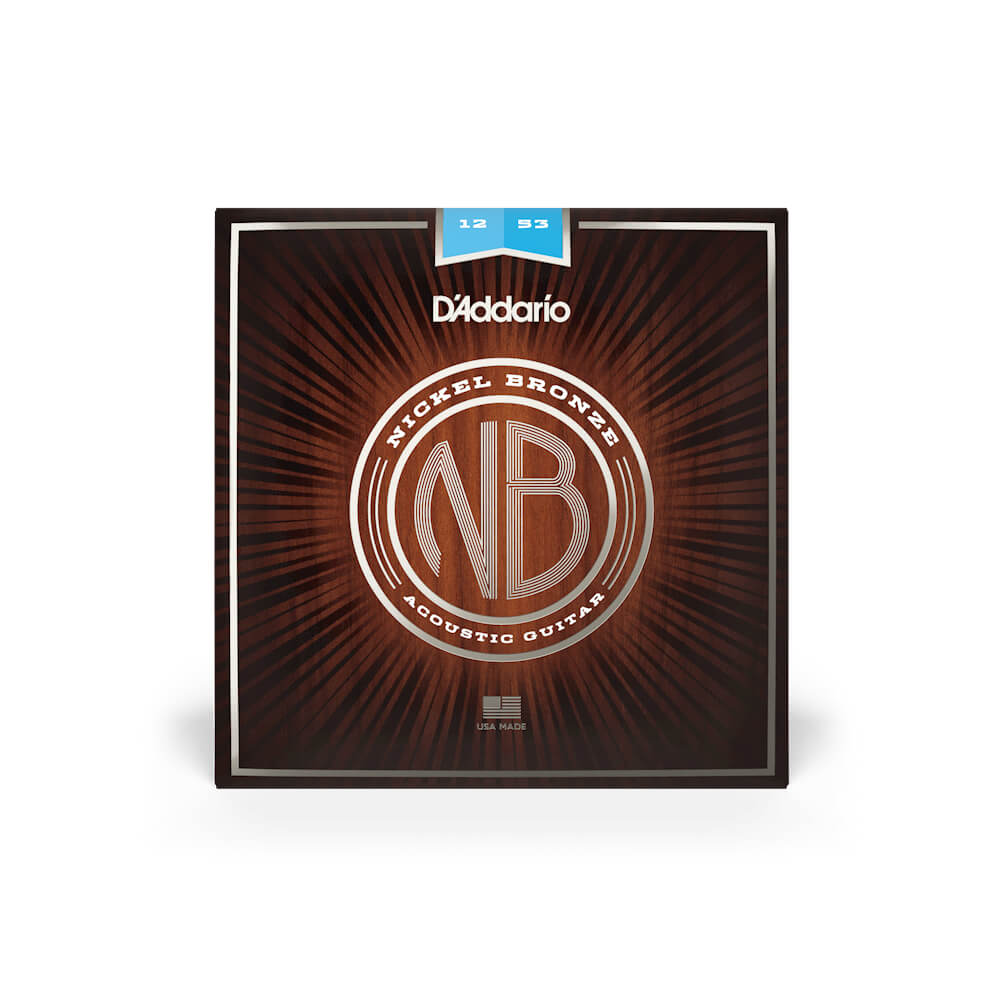 Струны для акустической гитары D'ADDARIO NB1253 NICKEL BRONZE LIGHT (12-53)
