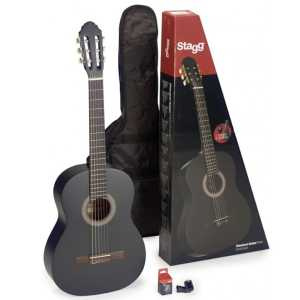 Комплект классическая гитара для учебы STAGG C440 M BLK PACK