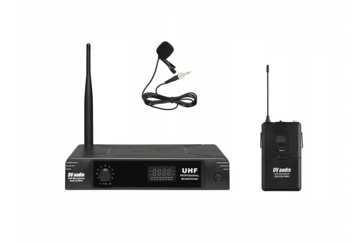 Радіосистема DV audio BGX-124 MKII з петличним мікрофоном