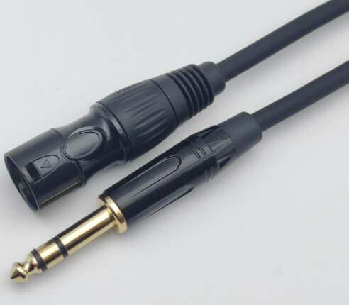 Мікрофонний кабель XLR M - 6.35 TRS Stereo 1M
