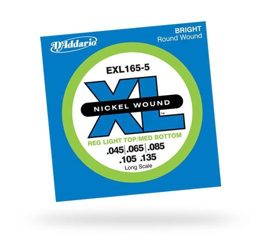 D&#039;ADDARIO EXL165-5 XL Regular Light Top Medium Bottom 5str