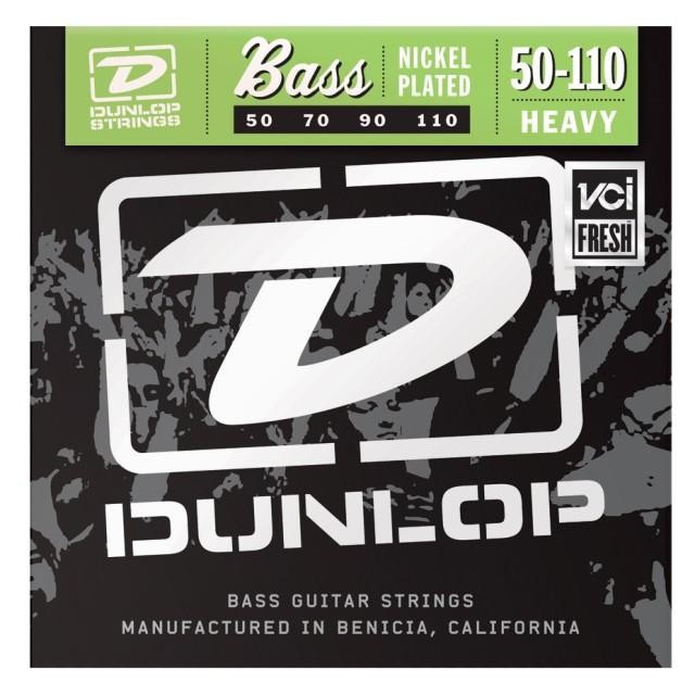 Струни для бас гітари DUNLOP DBN50110 NICKEL PLATED STEEL HEAVY 50-110