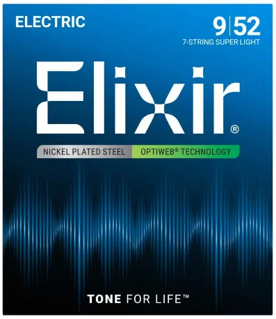 Набір струн для електрогітари Elixir EL OW 7 SL