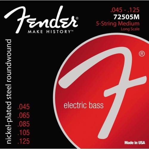 Струны для  бас-гитары FENDER 7250-5M