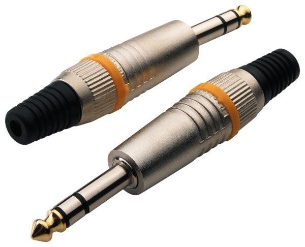 Разъём 1/4&quot; Jack 6,3мм ROCKCABLE RCL10003 M металева кришка Jack TRS