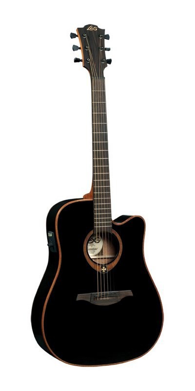 Электроакустическая гитара LAG TRAMONTANE T100DCE-BLK