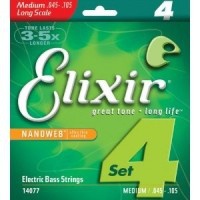 Струны для бас-гитары Elixir 4S NW SL L