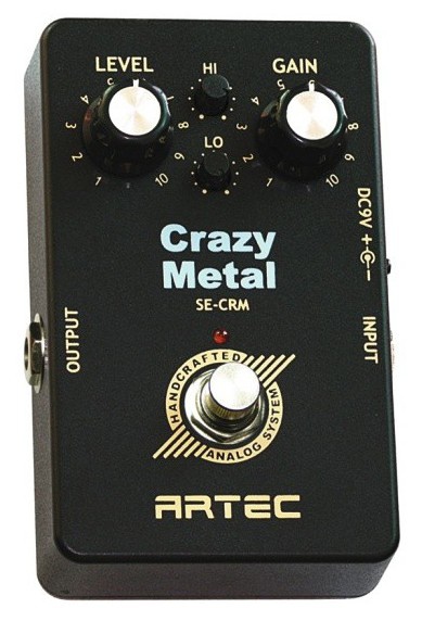 Педаль эффектов ARTEC CRAZY METAL DISTORTION SE-CRM