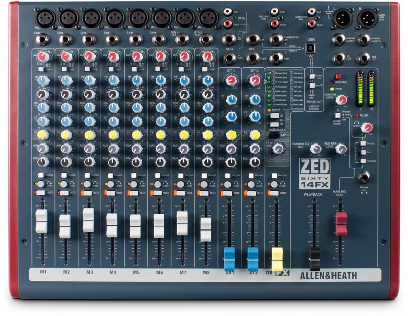 Мікшерний пульт Allen Heath ZED60-14FX