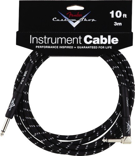 FENDER CUSTOM SHOP PERFORMANCE SERIES CABLE 10&#039;, Black Tweed