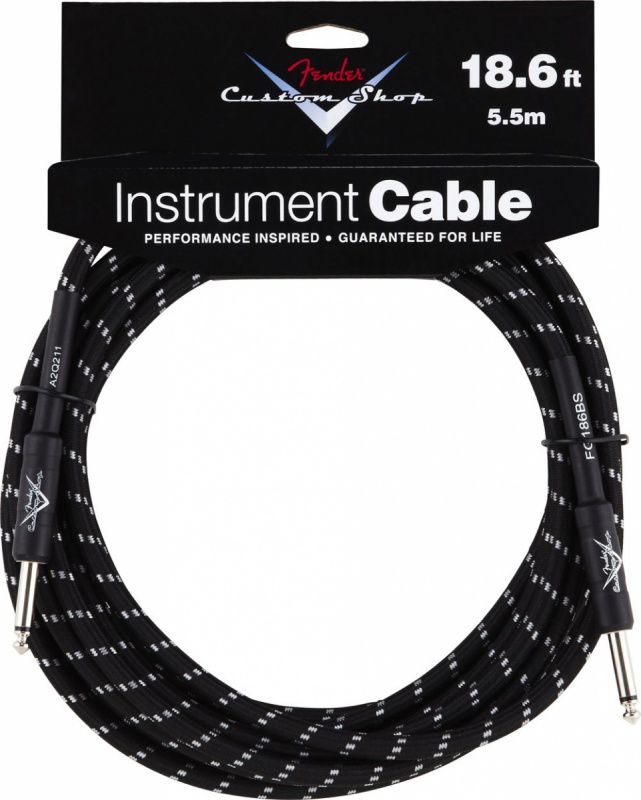 Инструментальный кабель FENDER PERFORMANCE SERIES CABLE BOWL 18.6&#039;, Black