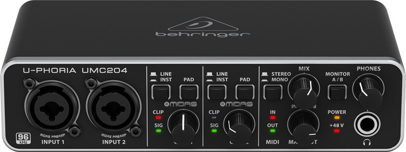 Аудиоинтерфейс Behringer U-PHORIA UMC204