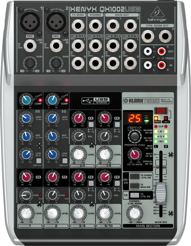 Мікшерний пульт BEHRINGER XENYX QX1002USB