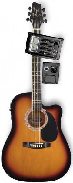 Электроакустическая гитара Stagg SW203CETU-VS
