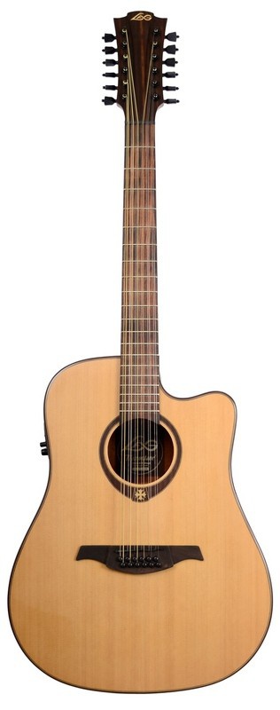 Электроакустическая гитара LAG T200D12CE
