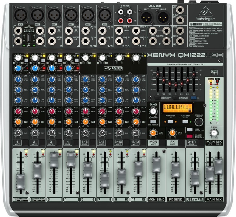 Мікшерний пульт BEHRINGER XENYX QX1222USB