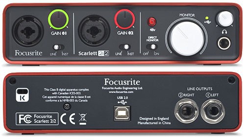 Аудиоинтерфейс FOCUSRITE SCARLETT 2i2