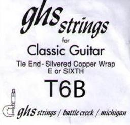 Струны для классической гитары GHS T6B CLASSIC 6TH STRING PHOSPHOR BRONZE