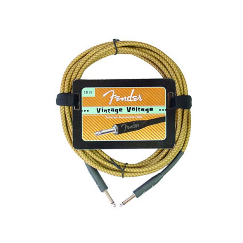 Инструментальный кабель FENDER VINTAGE VOLTAGE CABLE TWEED, 18 FT
