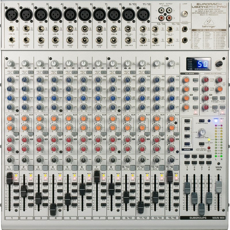Микшерный пульт BEHRINGER Eurorack UB2442FX-PRO
