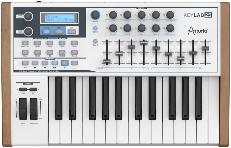 Синтезатор/миди-клавиатура ARTURIA KeyLab-25