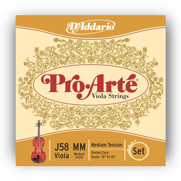 Струны для альта D`ADDARIO J58MM Pro Arte Medium MM