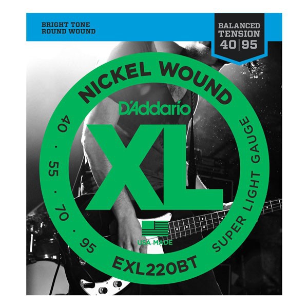 Струни для бас гітари D`ADDARIO EXL220BT XL BALANCED TENSION