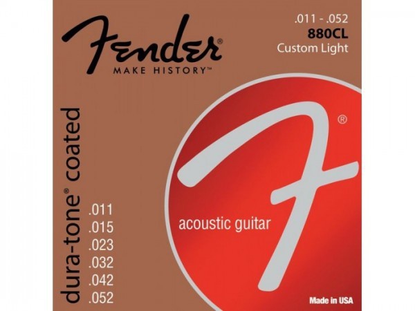 Струни для акустичної гітари Fender 880CL 80/20 COATED 11-52