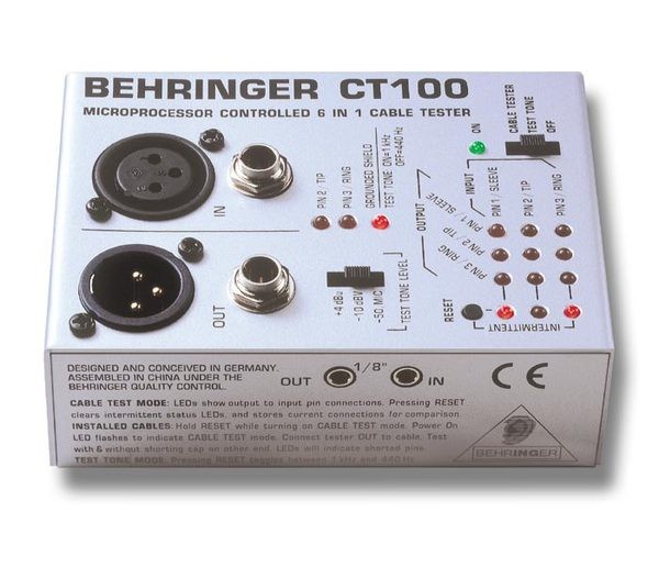 Тестер Behringer CT100 CABLE TESTER