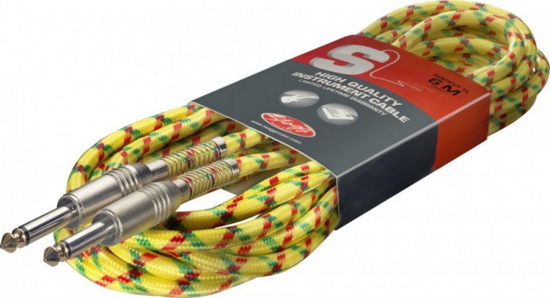 Інструментальний кабель STAGG SGC6VT YL