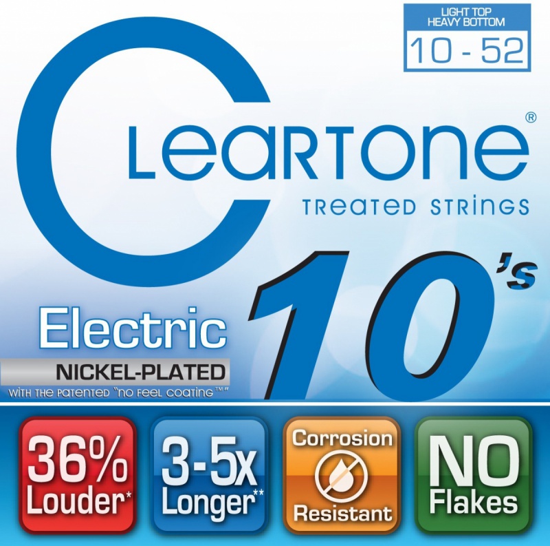 Струни для електрогітари CLEARTONE 9420 ELECTRIC NICKEL-PLATED HEAVY BOTTOM 10-52