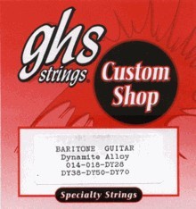 Струны для электрогитары GHS STRINGS BARITONE GUITAR SET