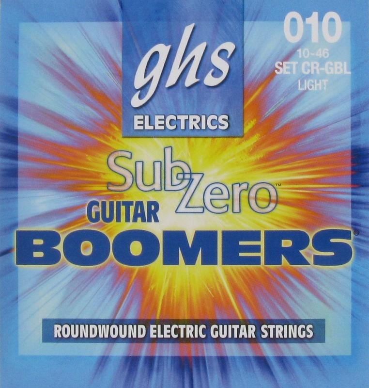 Струни для електрогітари GHS STRINGS SUB-ZERO BOOMERS CR-GBL