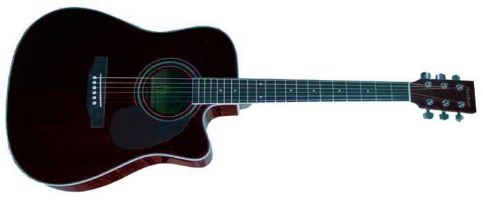 Электроакустическая гитара MAXTONE WGC4106CE TBK