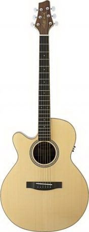 Электроакустическая гитара STAGG NA30MJCBB-LH