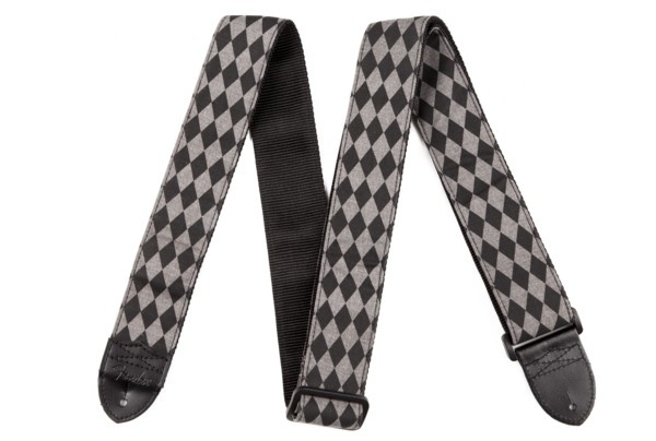 FENDER 2&#039; NYLON DIAMOND STRAP BLACK/GREY