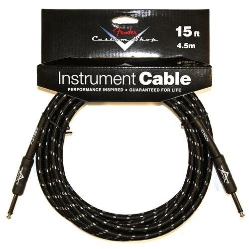 Fender CUSTOM SHOP CABLE 15&#039; BLACK TWEED