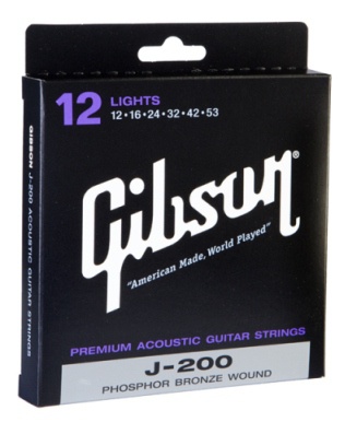 Струни для гітари Gibson SAG-J200L Premium Phos Bronze .012-.053
