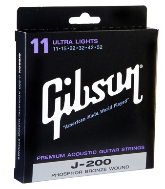 Струни для гітари Gibson SAG-J200UL Premium Phos Bronze .011-.050